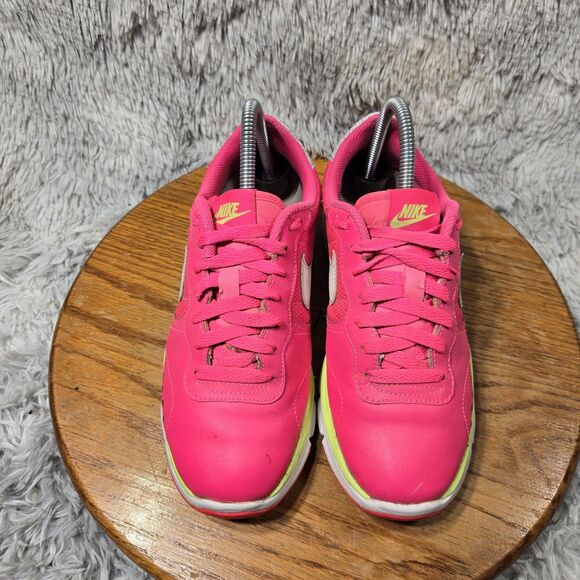 2014 NIike Dual Fusion Women Size 7 Y2K Style Pink Leather Low Shoes 631764-617 - Picture 2 of 13